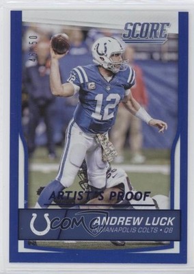 2016 Score Jumbo Artist's Proof 46/50 Andrew Luck #137 1l2