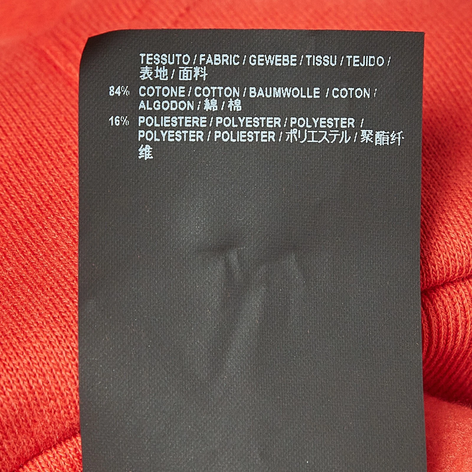 Felpa con cappuccio Balenciaga stampa logo rosso misto cotone (8 anni)