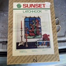 Vintage Sunset Latch Hook 8152  Wisemen In Stained Glass  Kit
