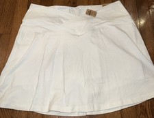 Victoria's Secret Pink Active Cotton High Waist v Crossover Skort White Size XXL