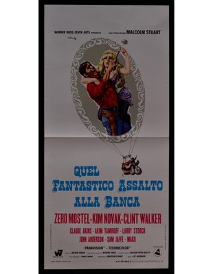 locandina QUEL FANTASTICO ASSALTO ALLA BANCA kim novak zero mostel B366
