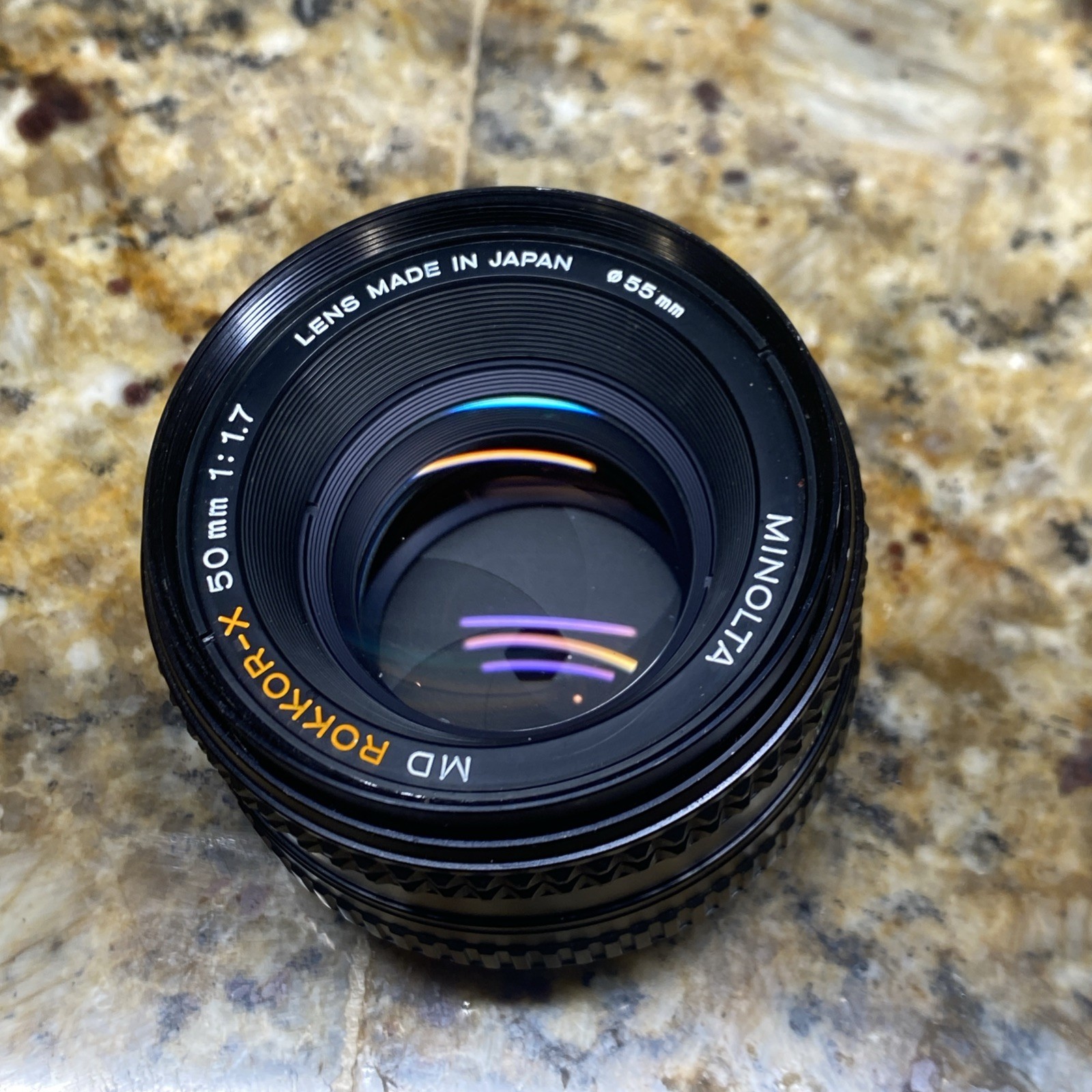 Minolta MD Rokkor-X 50mm f/1.7 prime lens