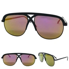 Oversized Vintage Retro Hip Hop Style SUNGLASSES Large Frame For Big Wide Heads