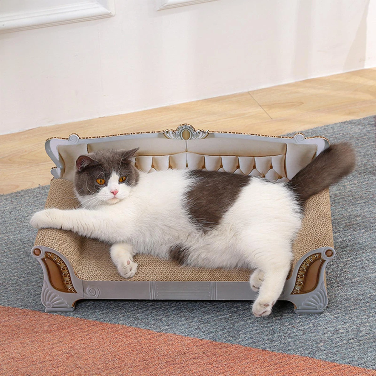 Couch cardboard cheap cat scratcher