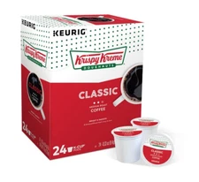 Krispy Kreme Doughnuts Classic Smooth Coffee 24 to 144 Kcups Pick Size FREE SHIP