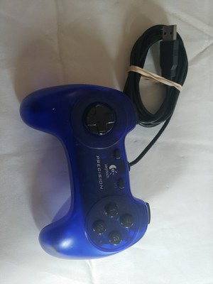 Logitech Precision Video Game Controller Model G-UG15 Blue Wired USB