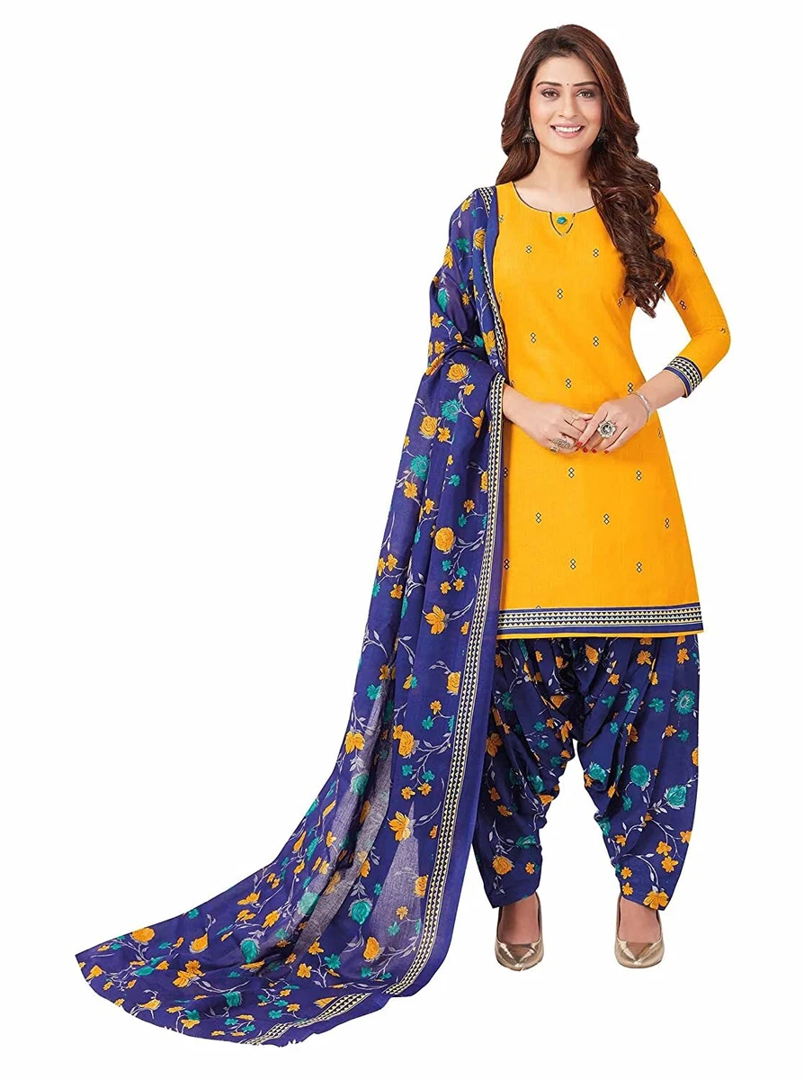 Indian Style Traditional Ware Cotton Printed Readymade Salwar Kameez 3pc 3XL