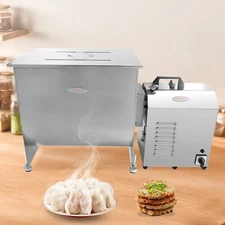 Hakka Electric Meat Mixer 90lbs Capacity Tank Gear Driven Stainless Steel Mixer