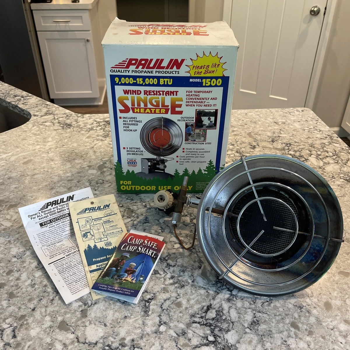 Vtg Paulin Outdoor Propane Hunting Single Heater Portable Camping Model  1500 | eBay