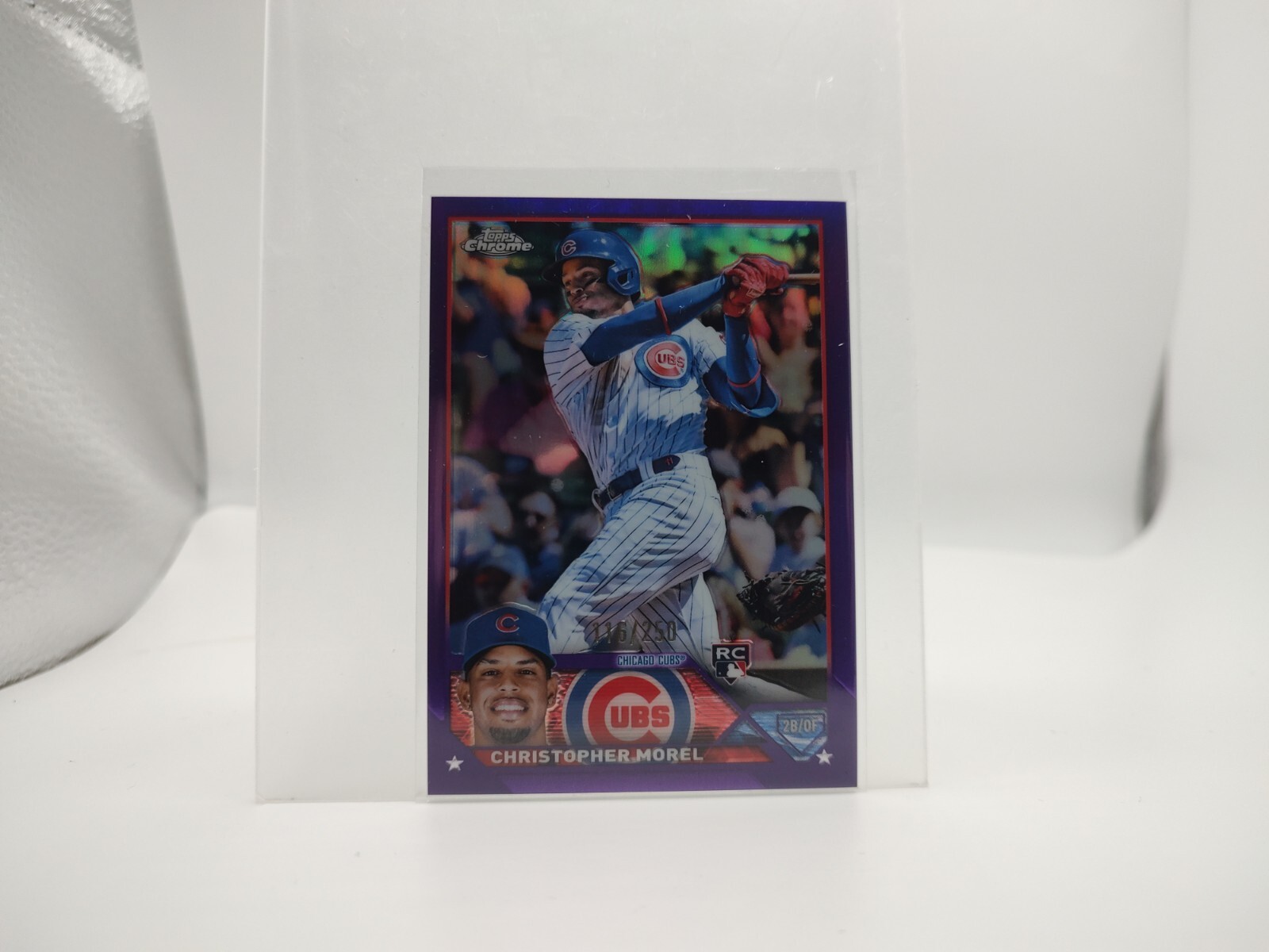 2023 Topps Chrome Christopher Morel RC 198 Purple Refractor /250