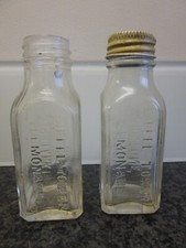 2xVintage  Foster Clark Ltd Eiffel Tower Lemonade Bottles, one with screw-on cap