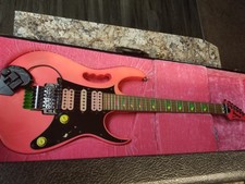 1988 Ibanez Jem 777 Shocking Pink W/original Pink Lined Case Super Rare Guitar