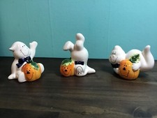 Halloween Ghosts with Pumpkins Set. NEW