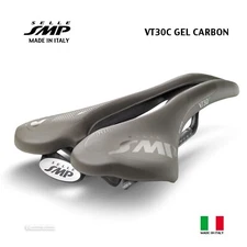 NEW Selle SMP VT30C GEL CARBON Saddle : GREY-BROWN GRAVEL - MADE IN iTALY!