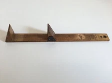 Vintage RITZ Wooden Stick Shoe Foot Size Measuring Slide Tool Child Adult USA