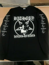 BATHORY long sleeve shirt hades venom kbd punk black metal slayer taake Emperor