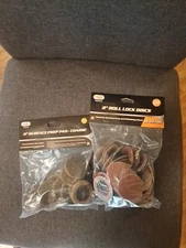 IIT 2" Surface Preparation Roll Lock Disks. 110 Brown Coarse, 100- 60,100- 80.