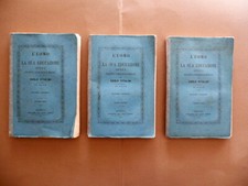 L'Uomo e la Sua Educazione Carlo Vitalini Salò Genova 1865 3 Volumi Completo