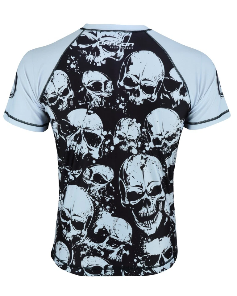 SKULL DRAGON  MMA Compression Wear BJJ / BOXING Rash Guards  Shirt + Shorts Set  - Image 4 of 4