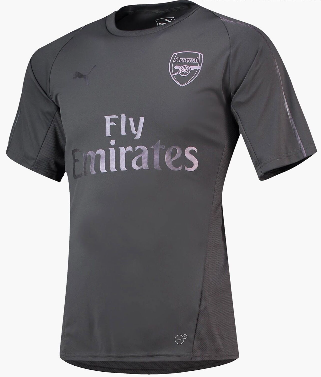 grey arsenal training top