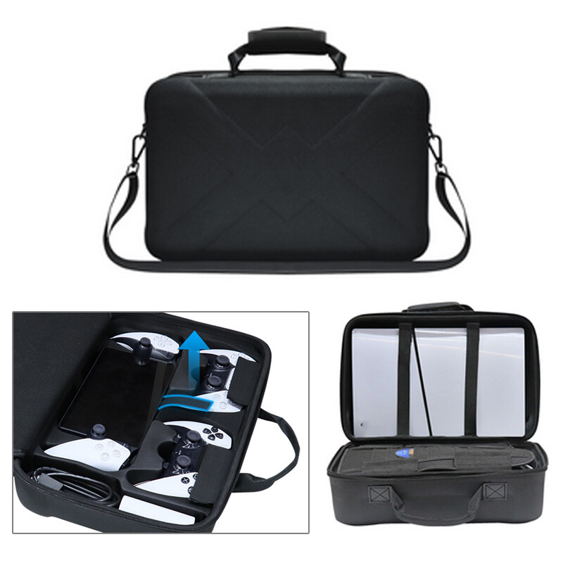 For PS5 Slim Portal Console Accessories Storage Shoulder Bag