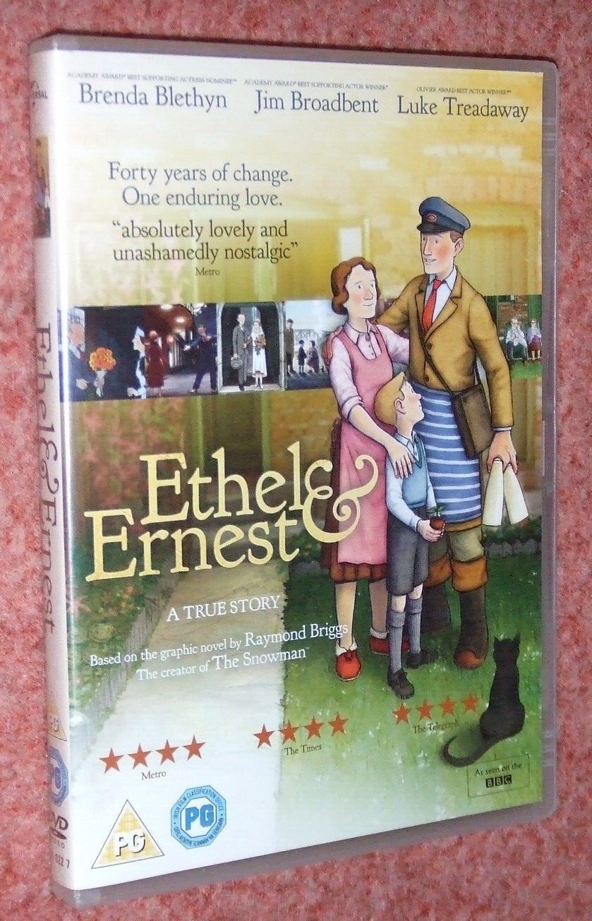 BBC, ETHEL AND & ERNEST DVD, NEW, Brenda Blethyn, Jim Broadbent, Raymond Briggs