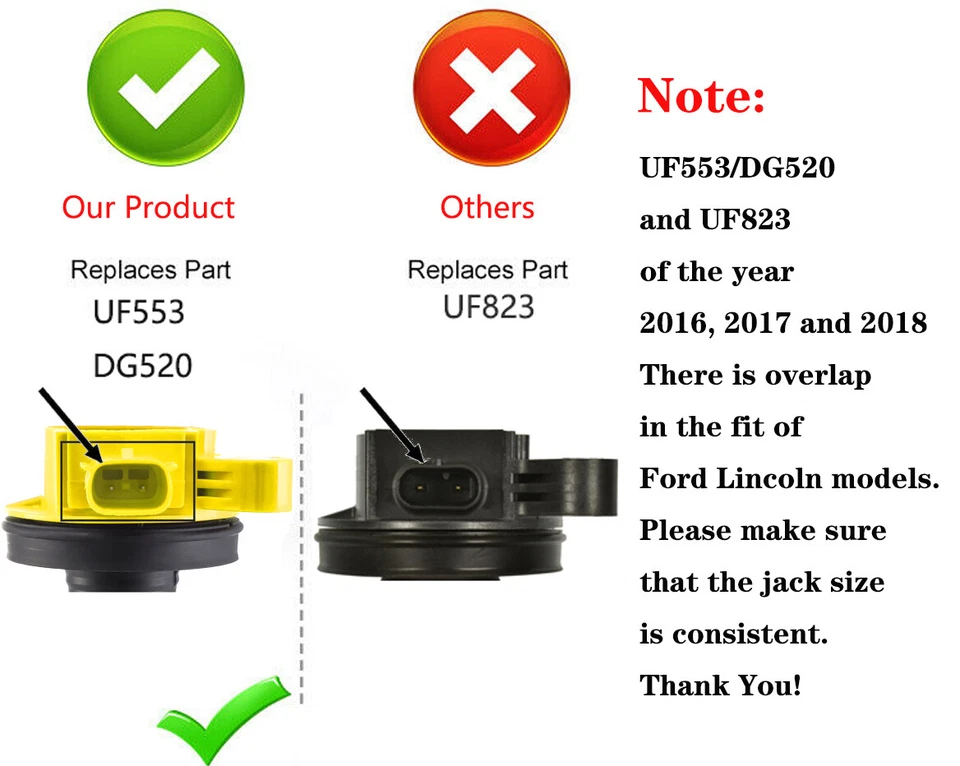 6Packs Ignition Coil&Platinum Spark Plug For For 2007-2010 Lincoln MKX Premium - Image 2 of 4