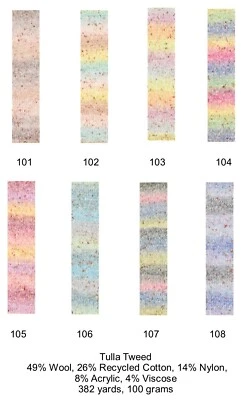 Clearance: Tulla Tweed Yarn from Louisa Harding; All 8 Colors