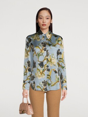 vince floral blouse