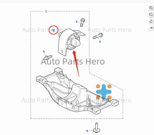 3pcs Engine Gearbox Mount Kits For Jaguar XF XJ 3.0L V6 AWD 4WD C2D19070 C2P8353 - Picture 3 of 15
