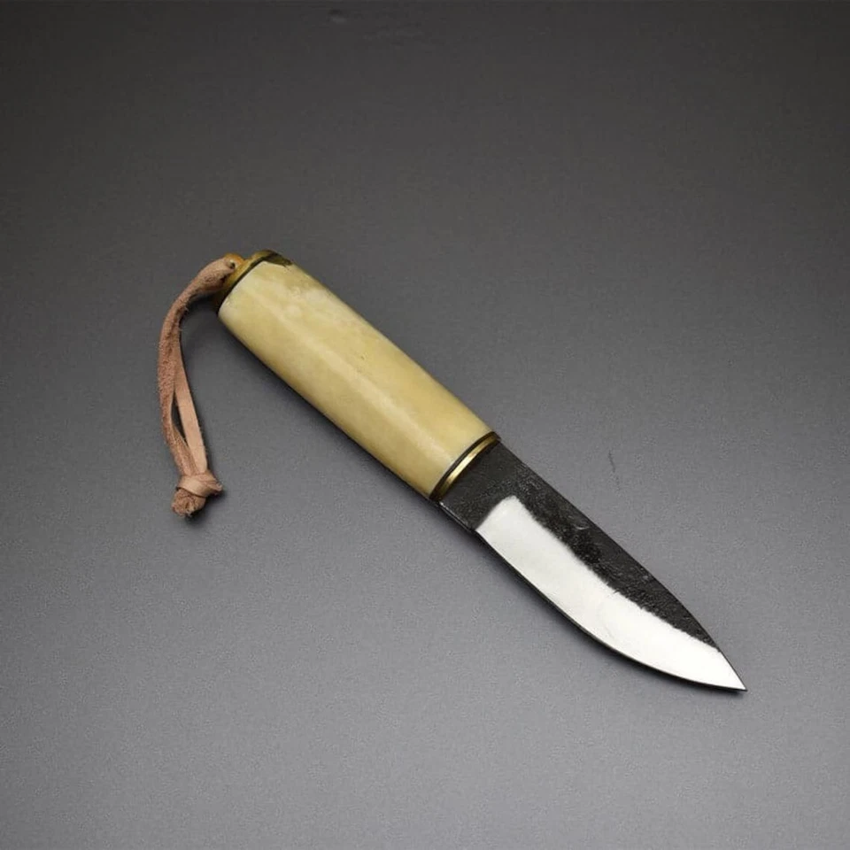 Custom Yakut handmade knife, Forged knife for hunting and fishing with Sheath. - Image 4 of 4