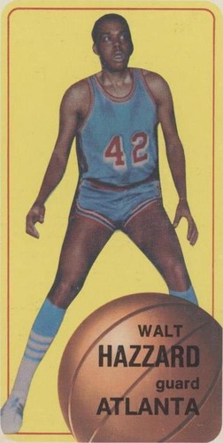 鷹71 1970-71 TOPPS BASKETBALL WALT HAZZARD #134 HAWKS NM/NMMT *A15500