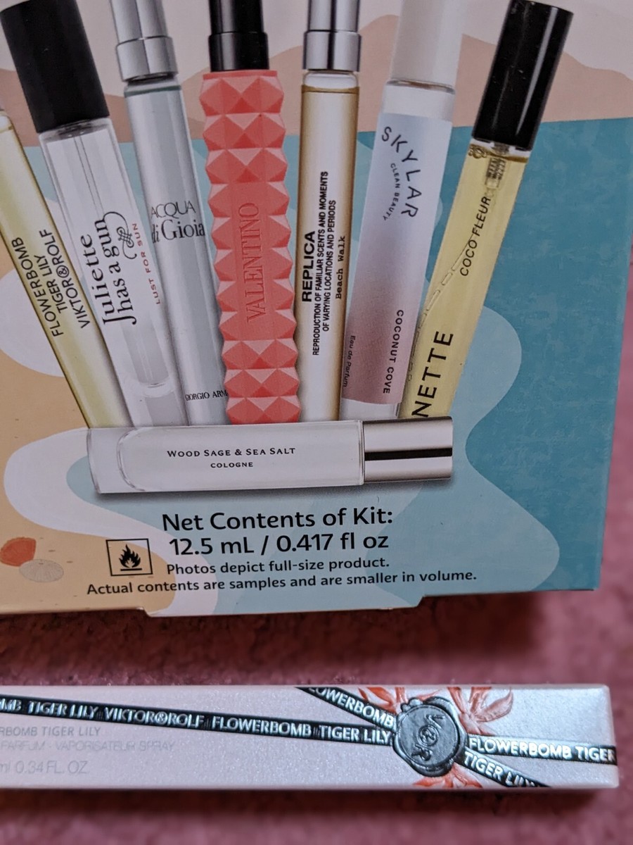 SEPHORA FAVORITES Vacation Perfume 8 Pc Sampler W/ Travel Size