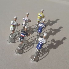 Lot de 6 cyclistes miniatures Julian Alaphilippe - Echelle 1/32 - Cycling figure