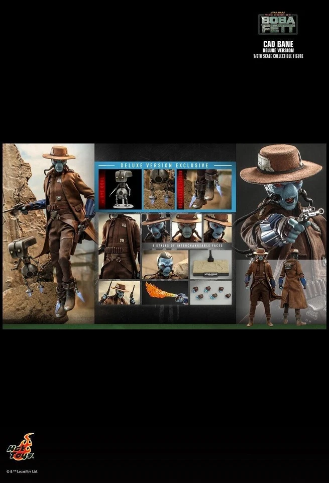 New Hot Toys TMS080 STAR WARS: THE BOOK OF BOBA FETT 1/6 CAD BANE  Deluxe Ver. - Image 3 of 3