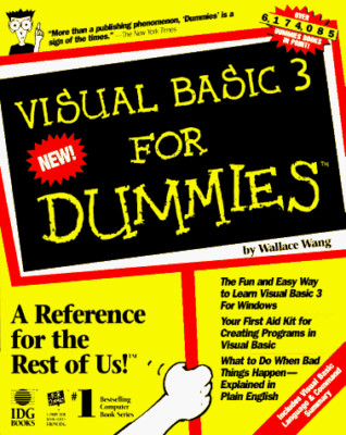 Visual Basic 3 For Dummies by Wang 1568840764 FREE Shipping