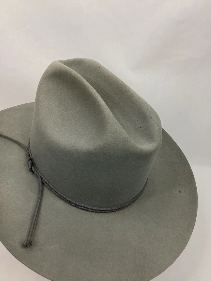 Resistol 4x Sombrero de Vaquero de Fieltro Castor Autoconformable Gris Occidental PEQUEÑO 6-7/8 Foto 4 de 4