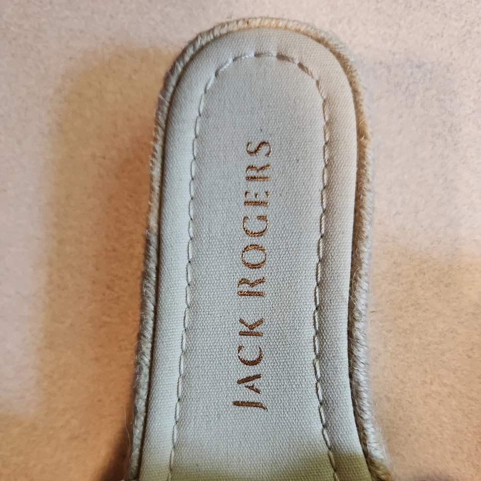 Alpargatas Jack Rogers Palmer Floral Rosa y Blanco Cuña Slides Talla 6.5 Nuevas Foto 4 de 4