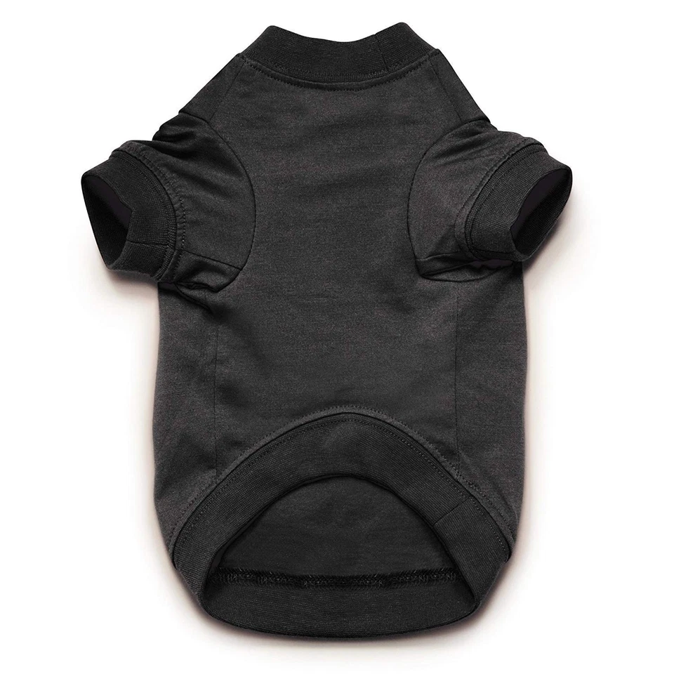 Футболка Zack & Zoey Basic для собак домашних животных одежда повседневная футболка черная - Изображение 3 из 4