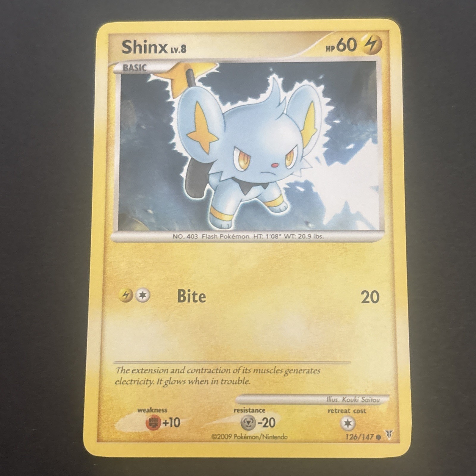 Shinx LV.8 126/147 Regular Platinum Supreme Victors Pokémon TCG NM 2009