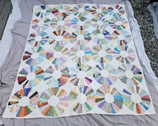 Vintage Handmade Quilt - 72" X 62"