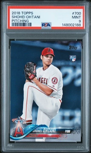 Shohei Ohtani Rookie 2018 Topps Pitching #700 PSA 9 Los Angeles Angels
