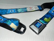 MONSTERS INC SULLY MIKE Buckle Down Seatbelt Style Belt Adjustable 2016 PREOWNED