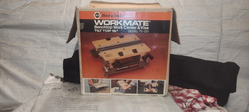 Black & Decker Workmate 79-020 Type 1 Bench Top 16" Work Center & Vise Tilt Top - Image 4 of 4