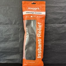 Stepprs Massage Insoles Comfort Arch Support M 10 W 11 New Black Sole