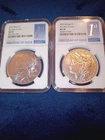 2025 Morgan Peace Silver Dollar 2-Coin Set NGC MS 70 FDOI First Day Gorgeous