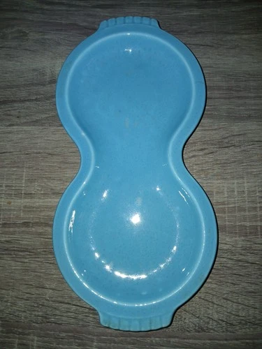 Vintage Fiestaware Light Blue Serving Plate 10.5"x5"