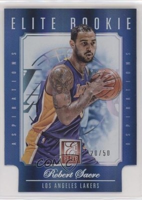 2012 Panini Elite Aspirations Blue Die-Cut 20/50 Robert Sacre #299 Rookie RC 0q3