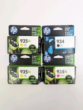 4 Lot Genuine HP 934 Black, 2x 935XL Yellow,  935 Magenta Ink Printer Cartridge