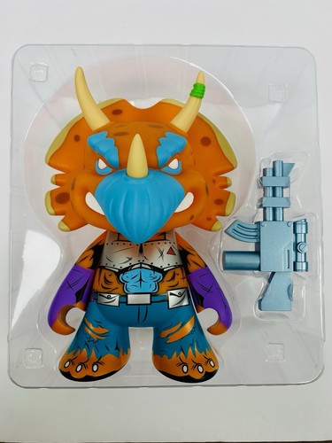 TMNT Kidrobot Series 2 Teenage Mutant Ninja Turtles TRICERATON 7 Inch Vinyl Fig - Picture 2 of 8